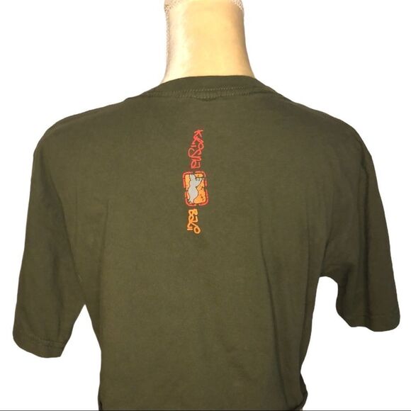 Krishna Green faux Rolling Stones tee shirt! - Picture 6 of 8